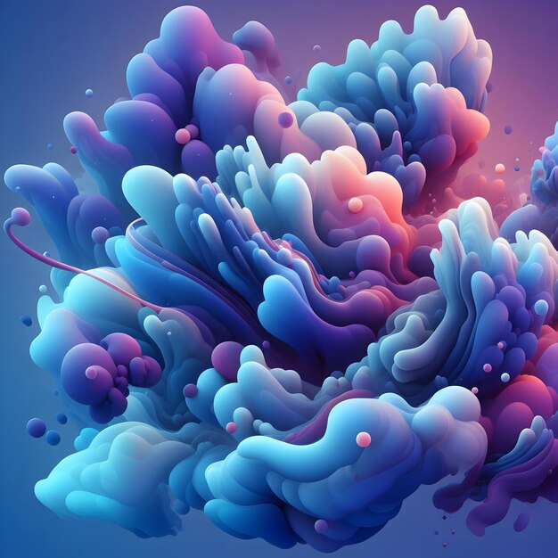 abstract fluid blue background