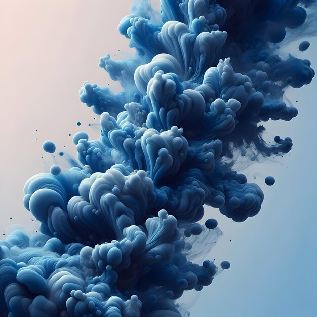 abstract fluid blue background