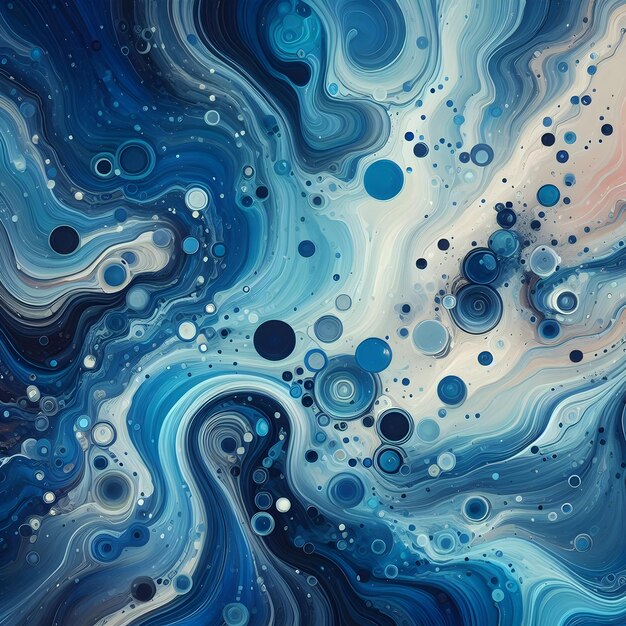 Abstract fluid blue background