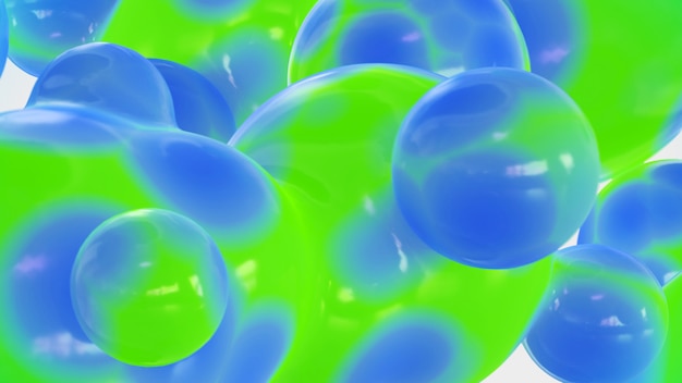 抽象的な流体バブルの背景