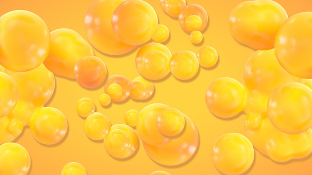 Photo abstract fluid bubble background