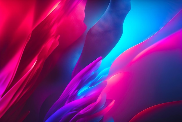 Abstract fluid color background Layered paint swirls and twists wallpaper Generative AI