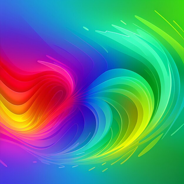 Abstract fluid multicolors background