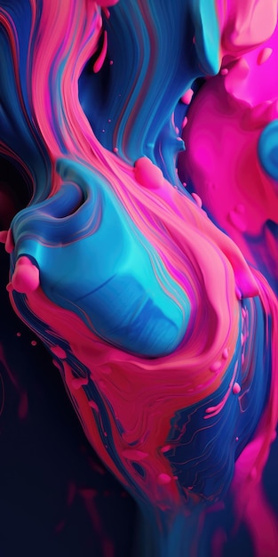 Abstract fluid paint texture