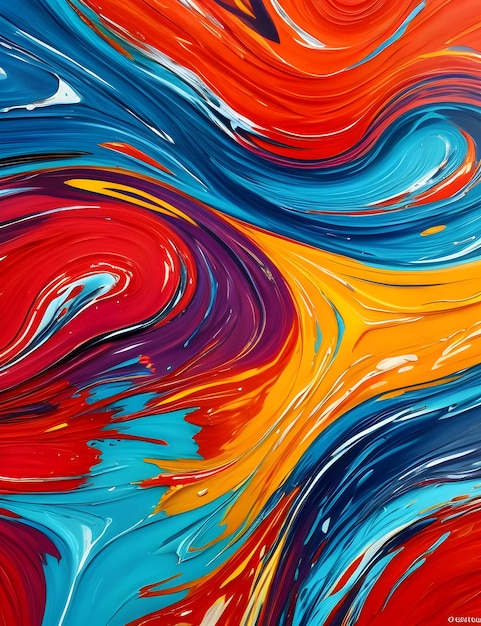 Abstract fluid paint texture