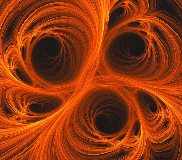 Abstract fractal art background suggestive of fire flames and\
hot wave computer fractal illustration