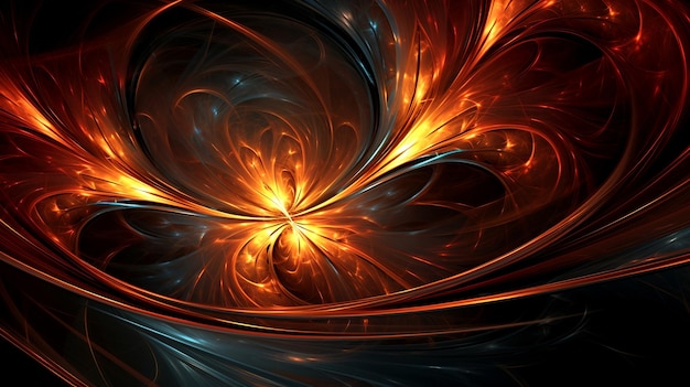 abstract fractal art background