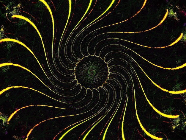 Abstract fractal background 3D rendering