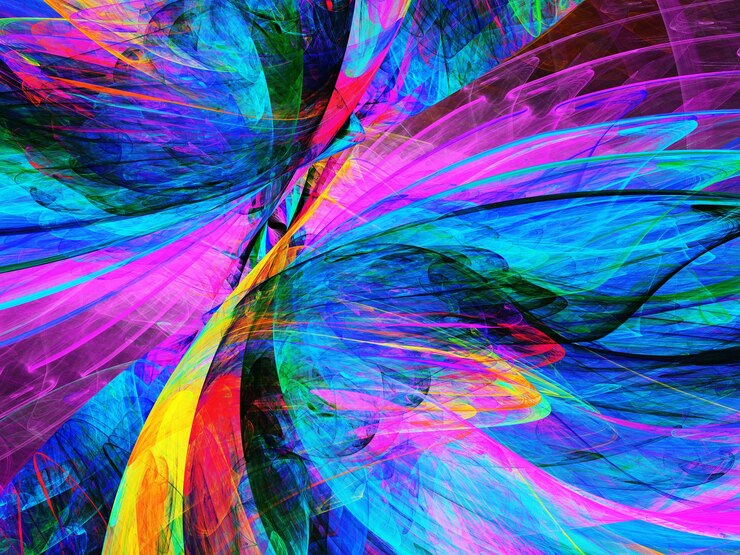 Photo abstract fractal background 3d rendering