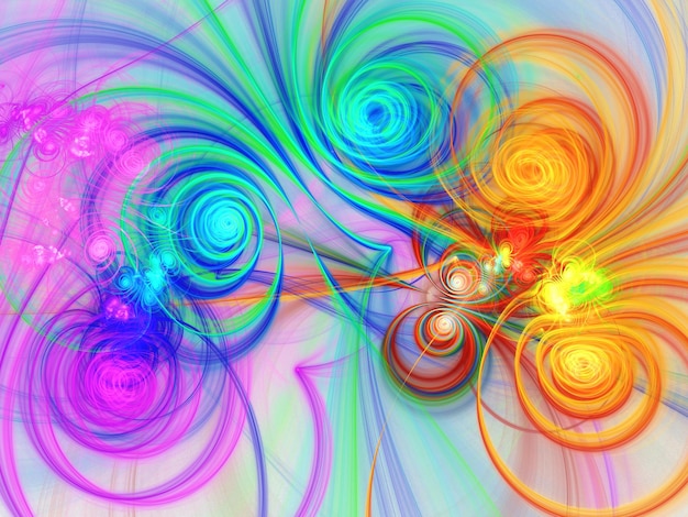 abstract fractal background 3d rendering