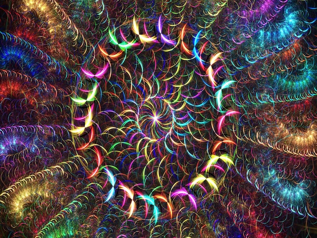 抽象的なフラクタル背景 3D レンダリング