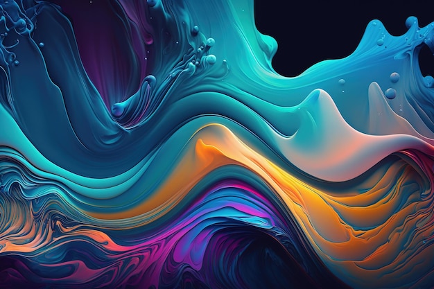 abstract fractal background created with Generative AI