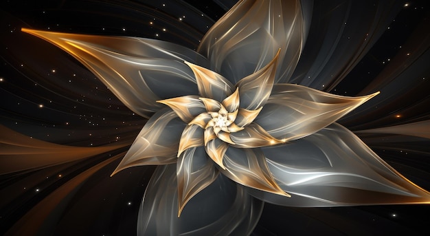 Abstract fractal background stars