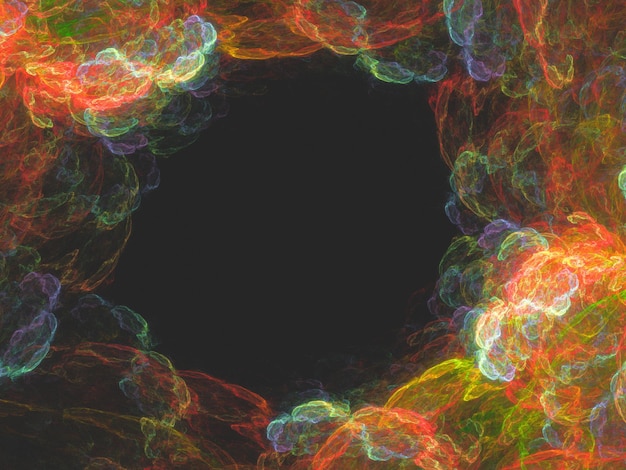 Foto frattale astratto illustrazione frattale generata dal computer nebulosa d'arte