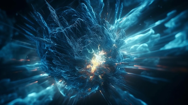 Abstract fractal for creative design looks like galaxiesgenerative ai