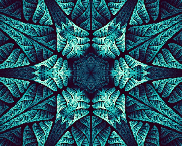Abstract fractal. Fractal art background for creative design. Decoration for wallpaper desktop, poster, cover booklet, card