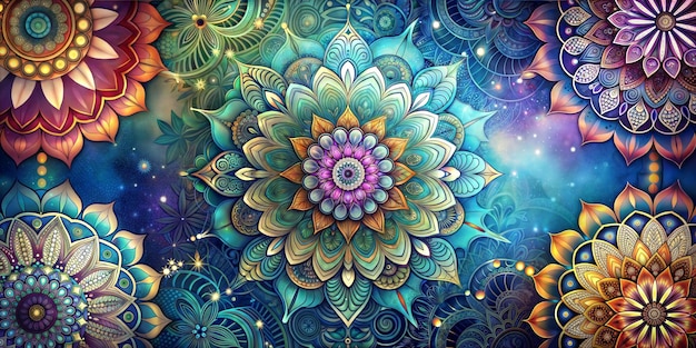 abstract fractal illustration for creative design