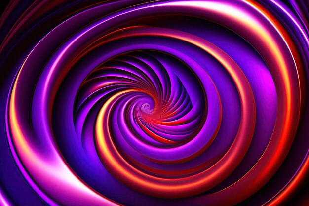 Abstract fractal kleurrijke exotische paarse swirl Fantasie lichte achtergrond Feestelijk behang