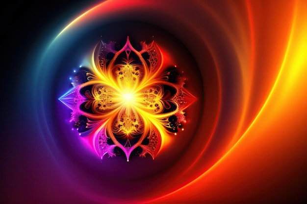 Abstract fractal light background