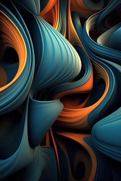 abstract fractal patterns vibrant colors simple shapes