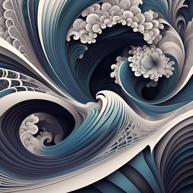 Abstract Fractal Waves