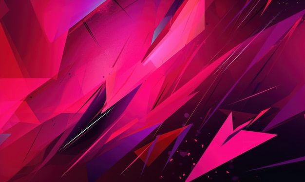 Abstract fuchsia color background or wallpaper with angles polygons triangles concave geometries