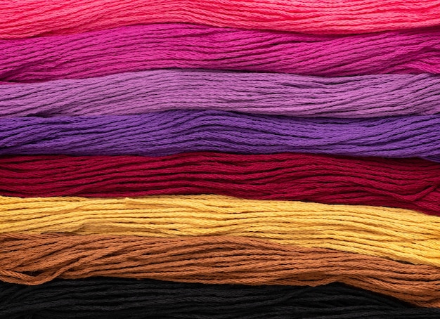 Abstract full color yarn texture background