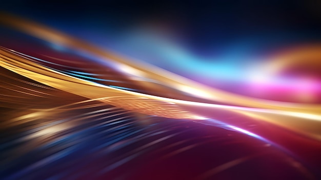 abstract futuristic background with gold PINK blue glowing neon moving high speed wave lines and bok