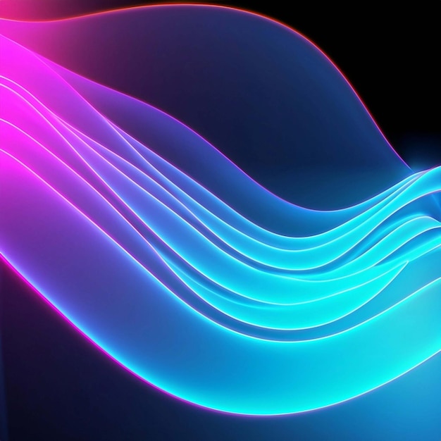 abstract futuristic background with pink blue glowing neon moving high speed wave lines