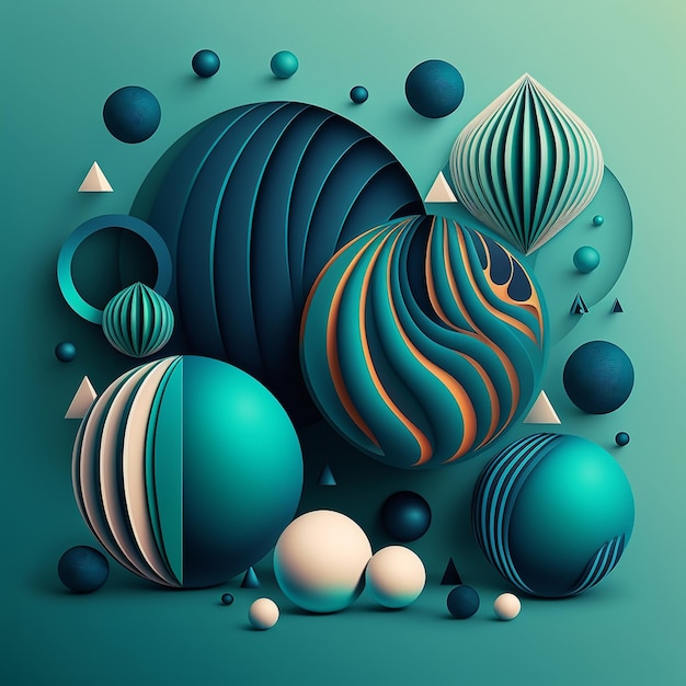 Abstract futuristic contemporary modern cosmic design in cartoon style