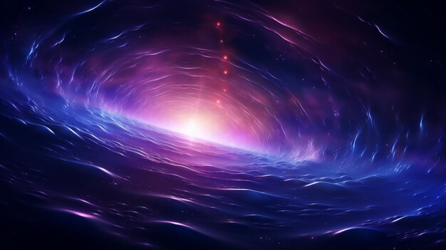 Abstract futuristic space universe fractal background ai generate