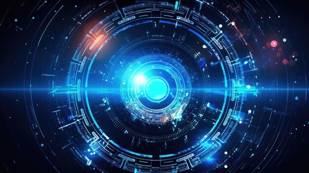 Photo abstract futuristic technology background