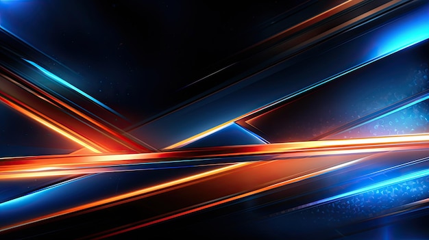 abstract futuristic technology glass metal style blue carbon copper color background wallpaper banner generative ai