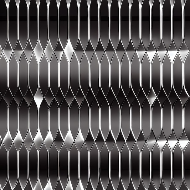 Абстрактный футуристический технологический стальной фон Модный дизайн металлической поверхности 3D иллюстрация