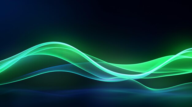 Abstract futuristic wave background Illustration AI Generative