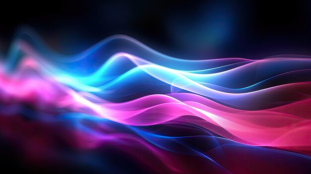 Abstract futuristic wave background Illustration AI GenerativexA