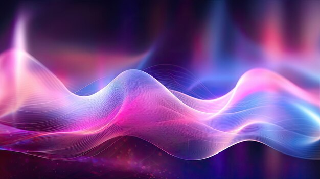 Abstract futuristic wave background Illustration AI GenerativexA