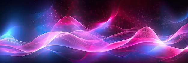 Abstract futuristic wave background Illustration AI GenerativexA