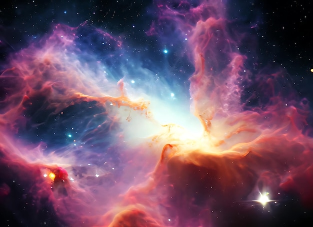 Abstract galaxy nebula background