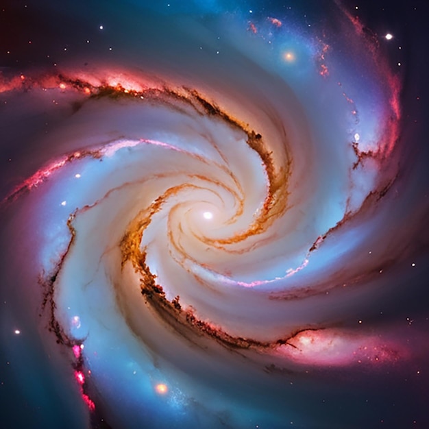 Foto foto astratta di galaxy con ai generativa