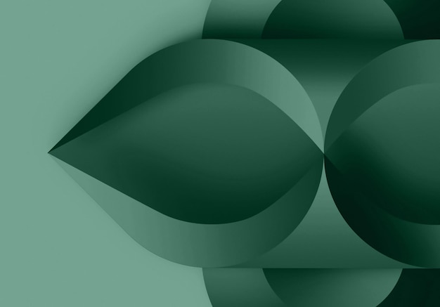 Abstract gebogen papier HD achtergrondontwerp Cal Poly groene kleur