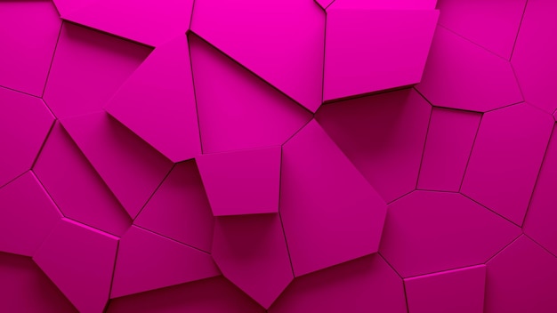 Abstract geëxtrudeerde voronoi blokken achtergrond Minimale lichte schone corporate muur 3D geometrisch oppervlak