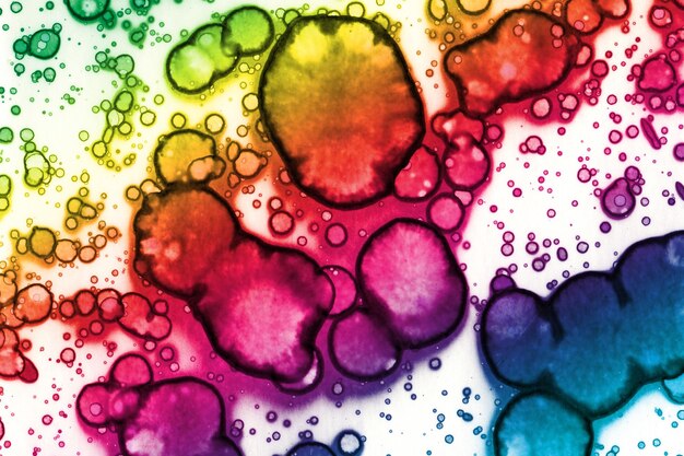 Abstract gekleurde regenboog achtergrond Aquarel textuur