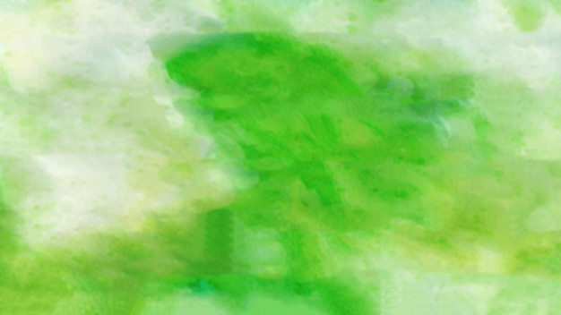 Abstract Generative AI illustration Green blurred pastel watercolor background Horizontal panoramic banner