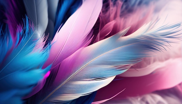 Abstract gentle background of feathers