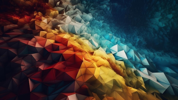 Abstract geometric background AI Generative