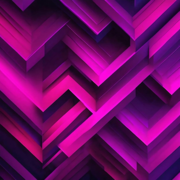 Abstract geometric background in bright neon colors glowing magenta diagonal