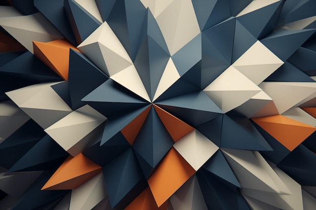 Abstract geometric background by Generative AI