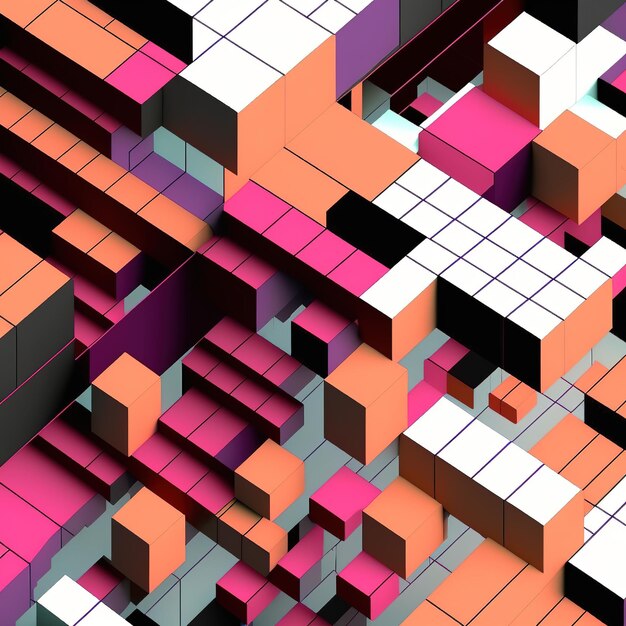 abstract geometric background Generative AI