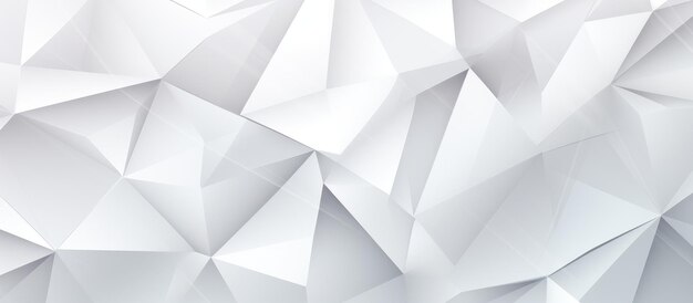 Abstract geometric background in white color with triangular shapes